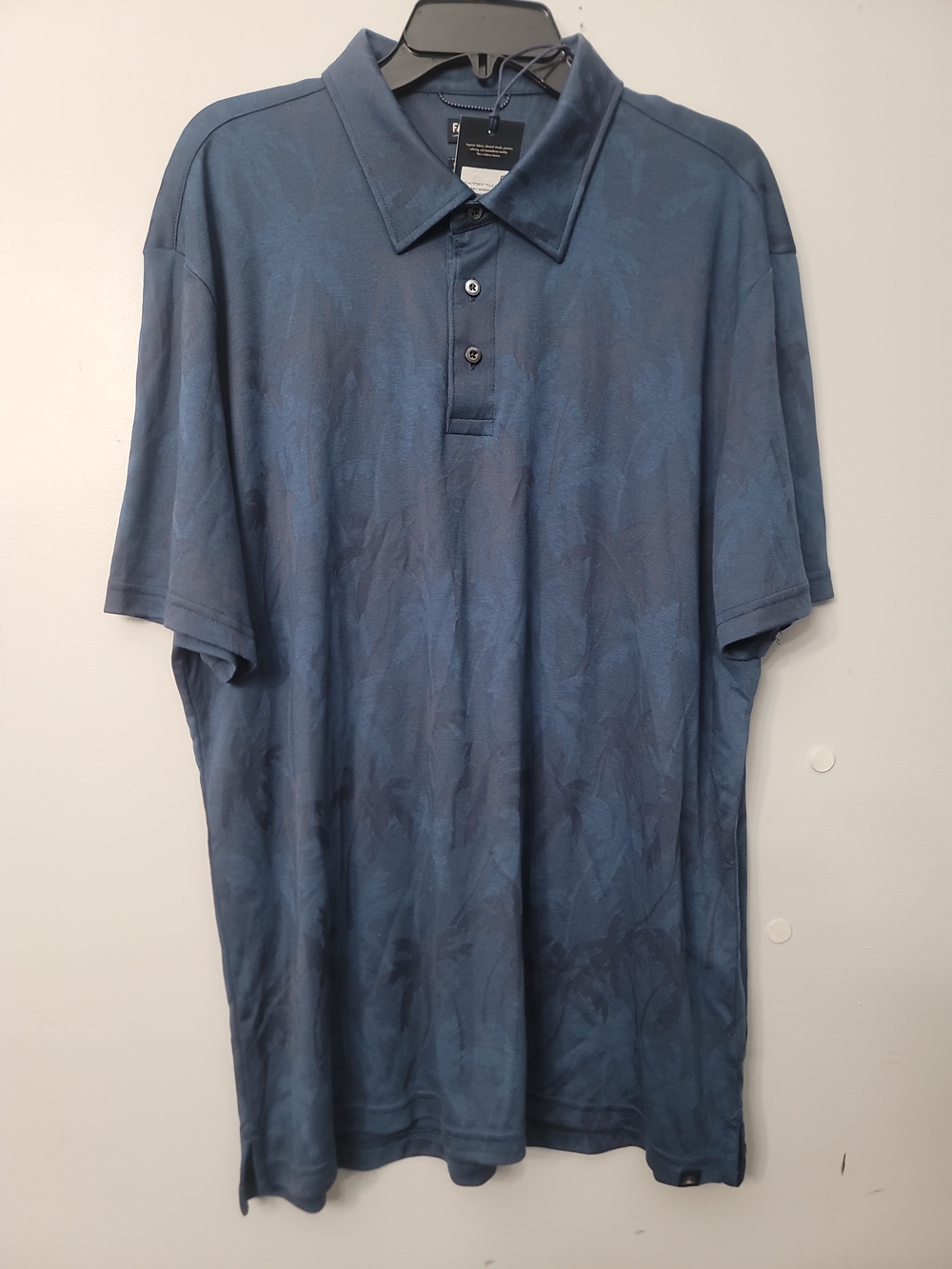 FAHERTY

Ss Movement Pique Polo Navy Midnight Palms